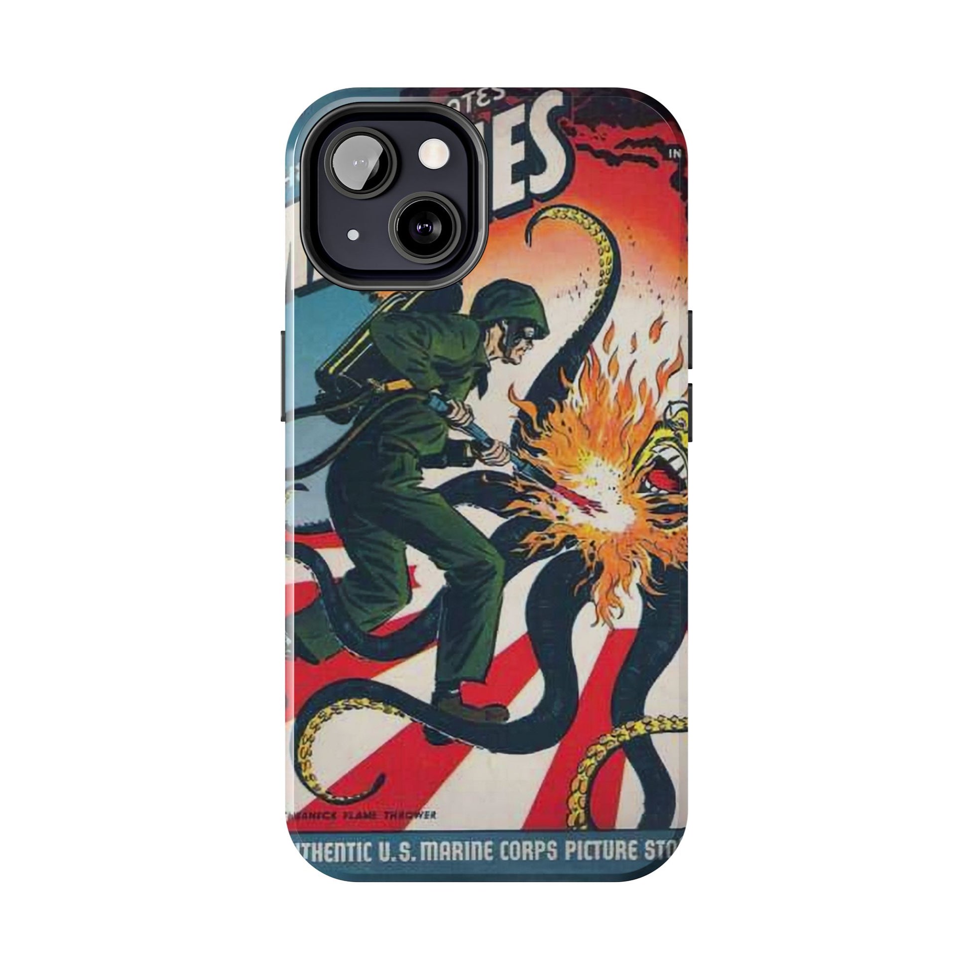 Vintage Marine-Themed Tough Phone Cases for Ultimate Protection - Old School Male 