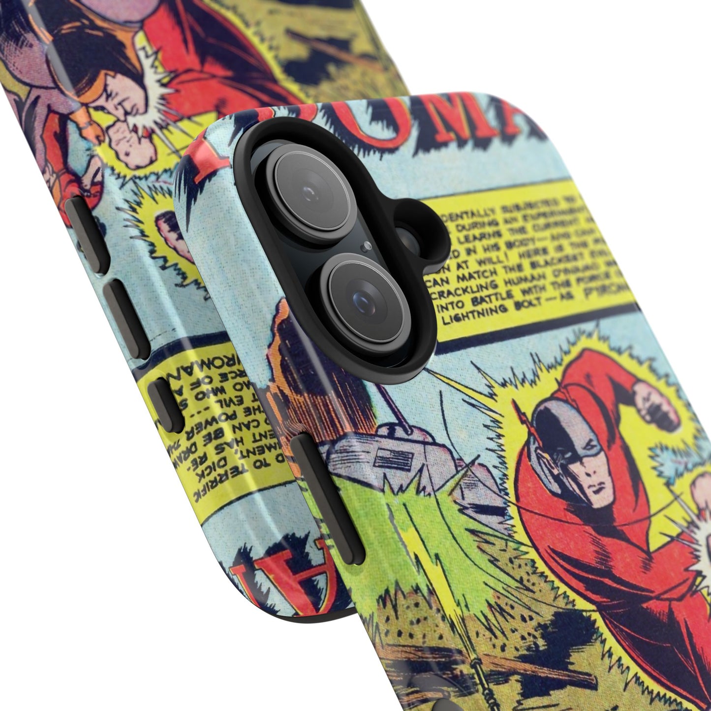 Vintage Pyroman Comic Page Durable Phone Cases