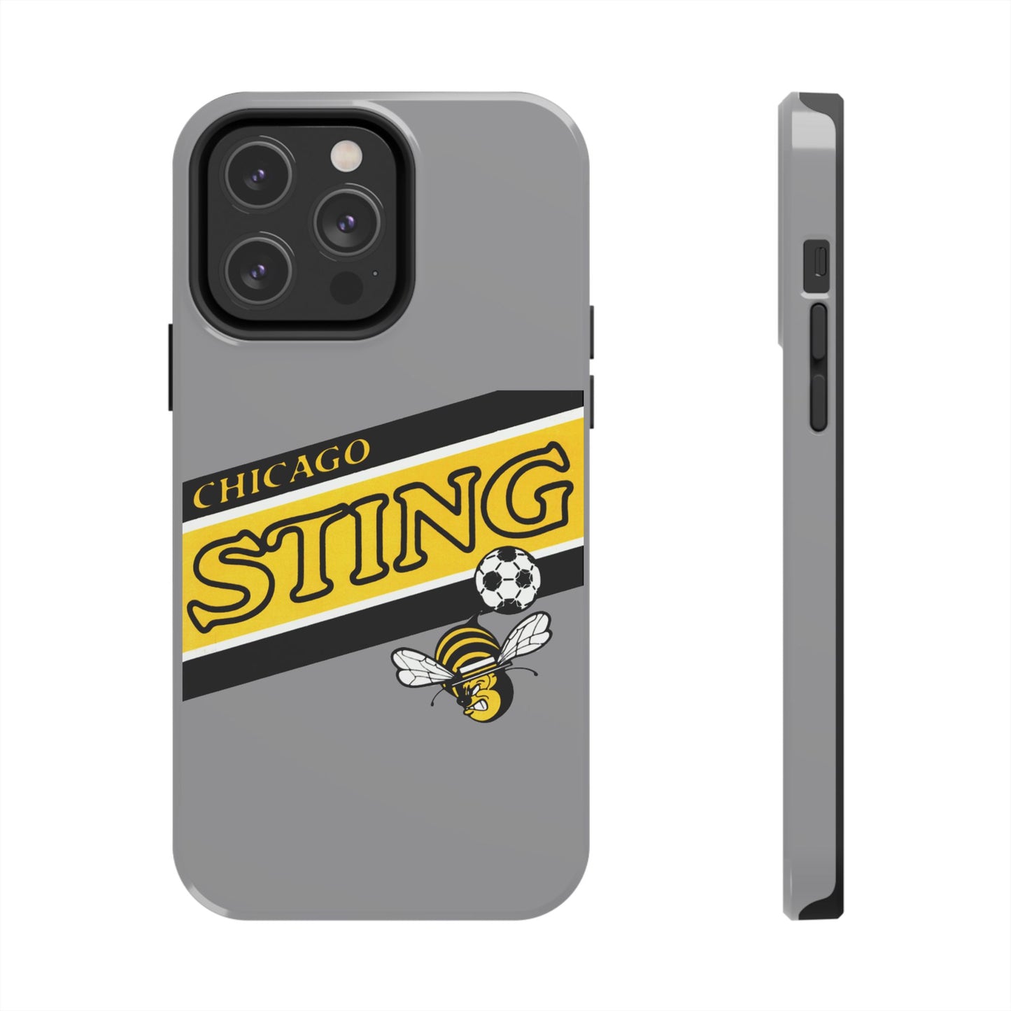 Vintage Chicago Sting Soccer Team Logo Durable Phone Cases - Old School Male 