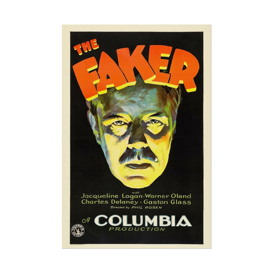 Retro Classic Movie Poster - The Faker | Vintage Home Theater Decor & Giclée Print Options