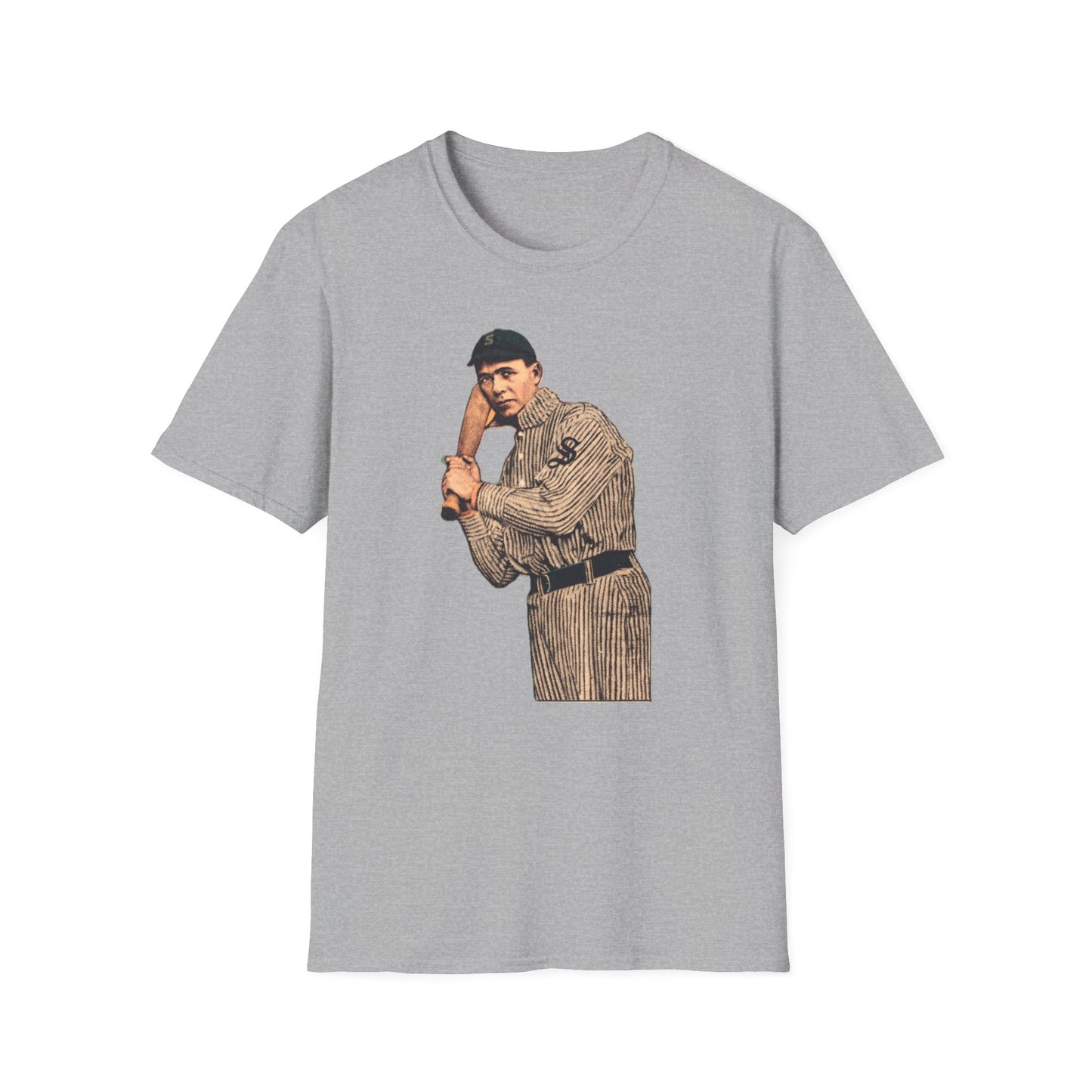 Retro Baseball Player T-Shirt - Old School Male 