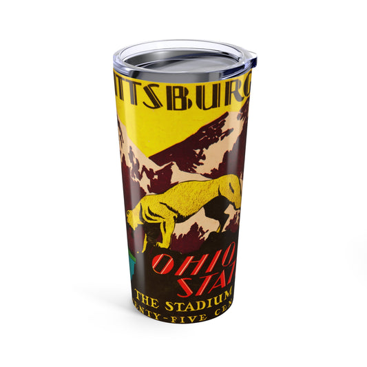 Vintage Sports 20oz Tumbler - Pitt vs Ohio State Edition - Old School Male 