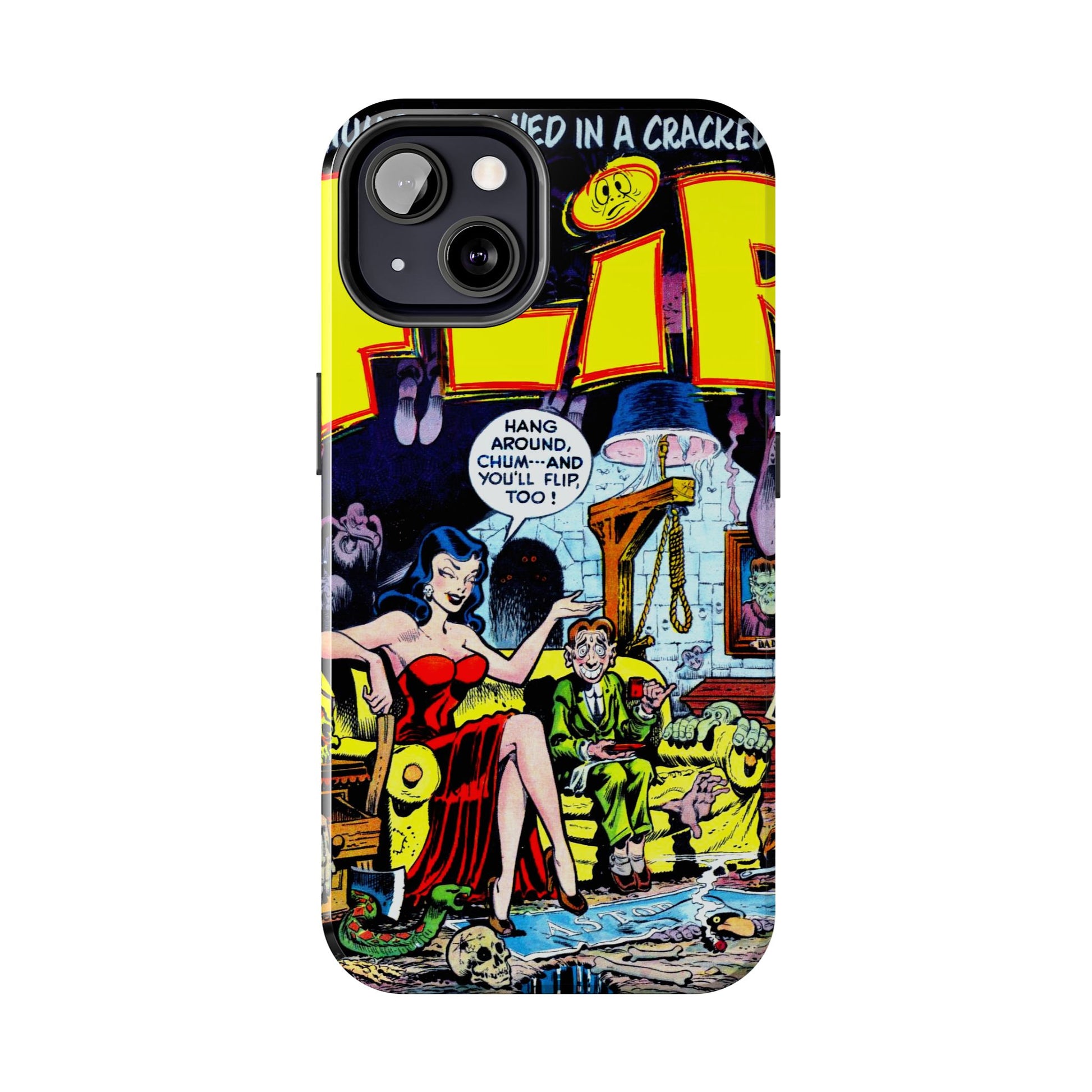 Vintage Comic Book Style Heavy-Duty Phone Cases - Old School Male 