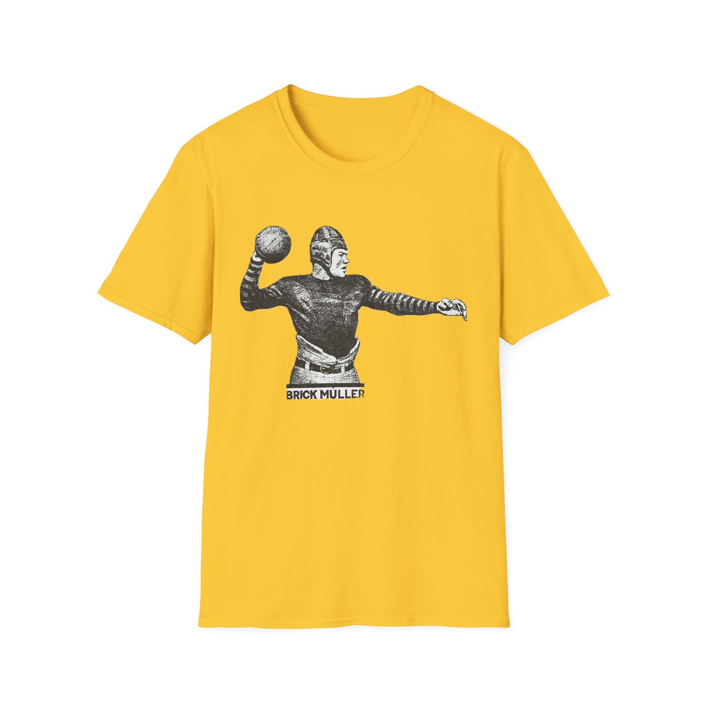 Retro Brick Muller Football Player Tee