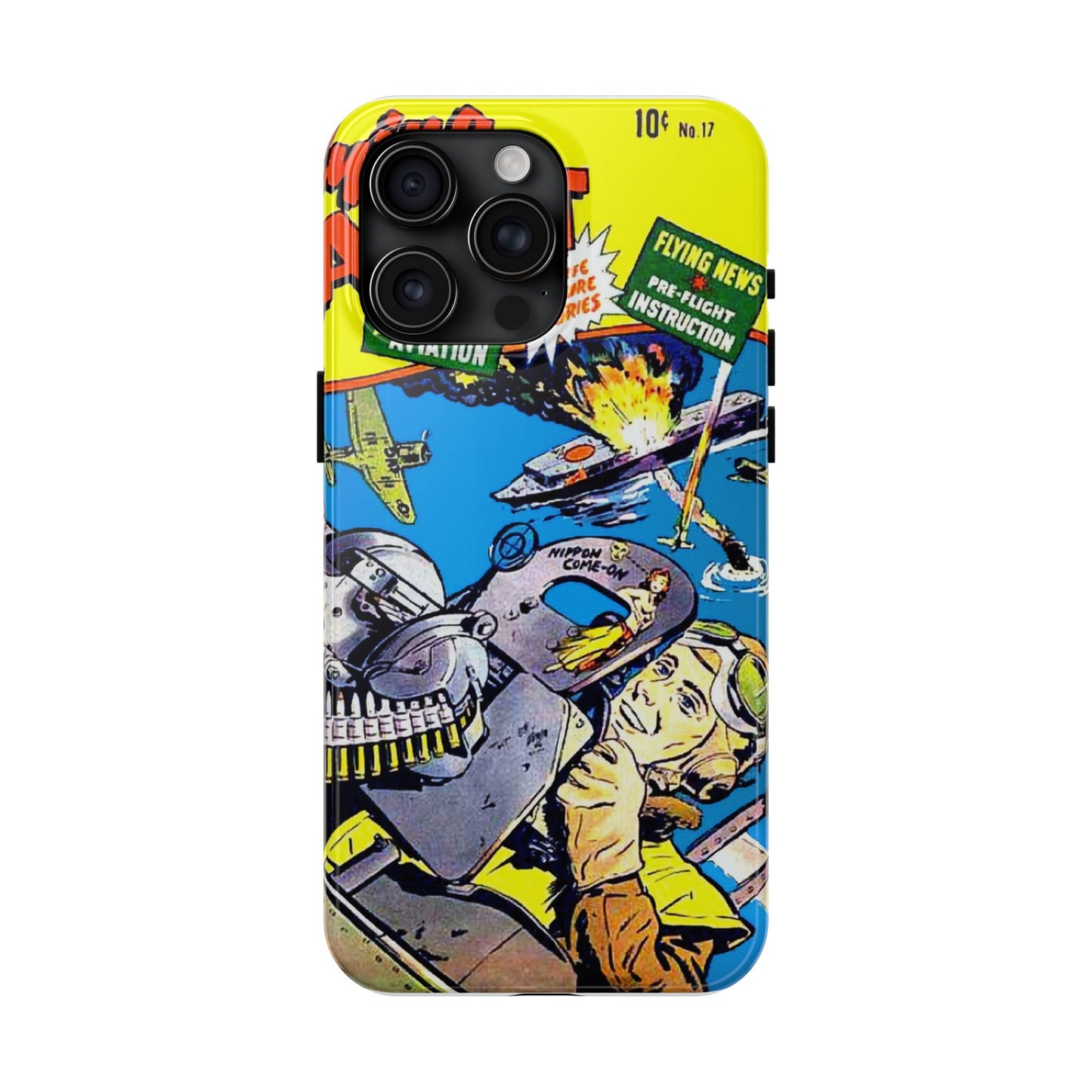 Vintage Comic Art Tough Phone Cases - Old School Male 