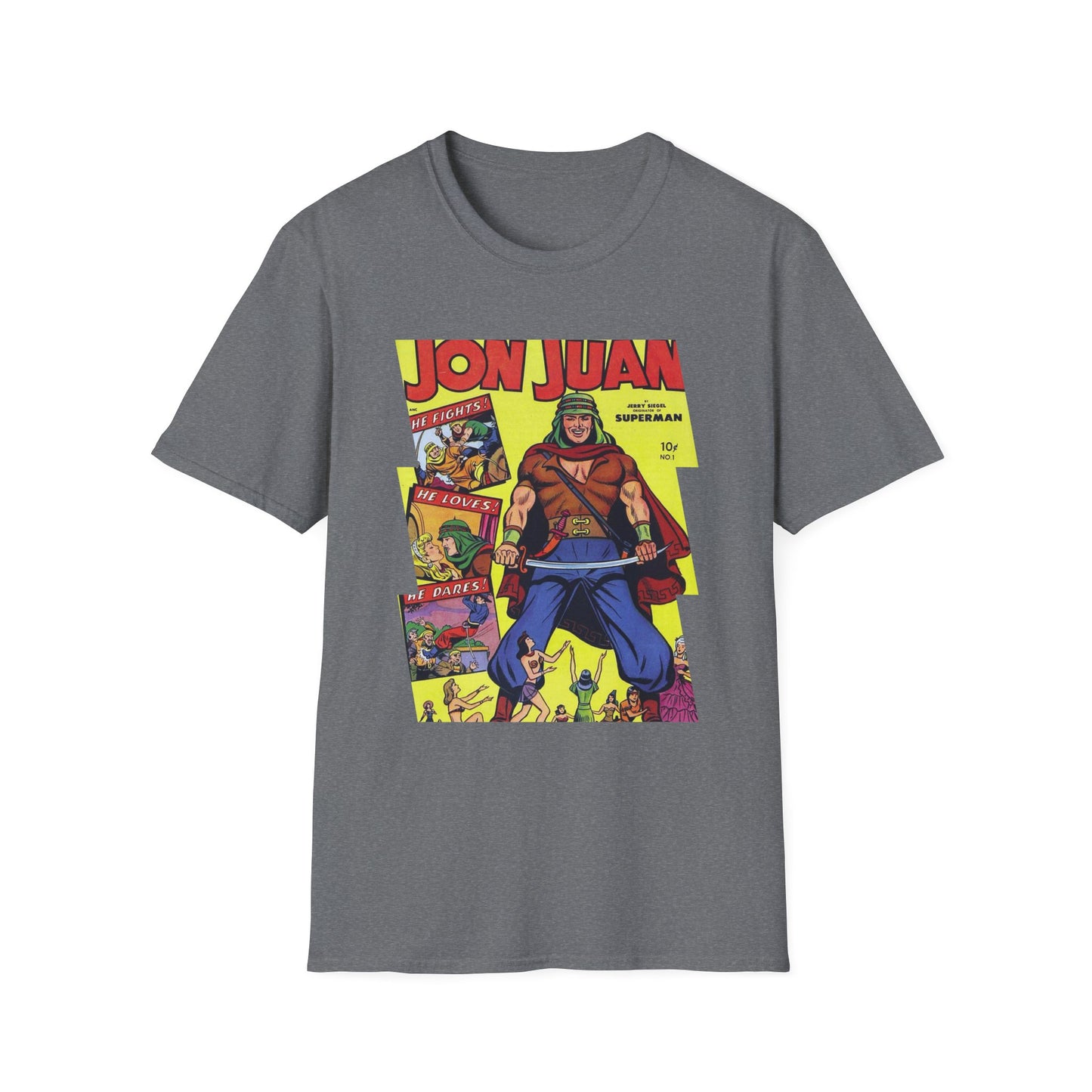 Vintage Jon Juan Comic Tee - Old School Male 