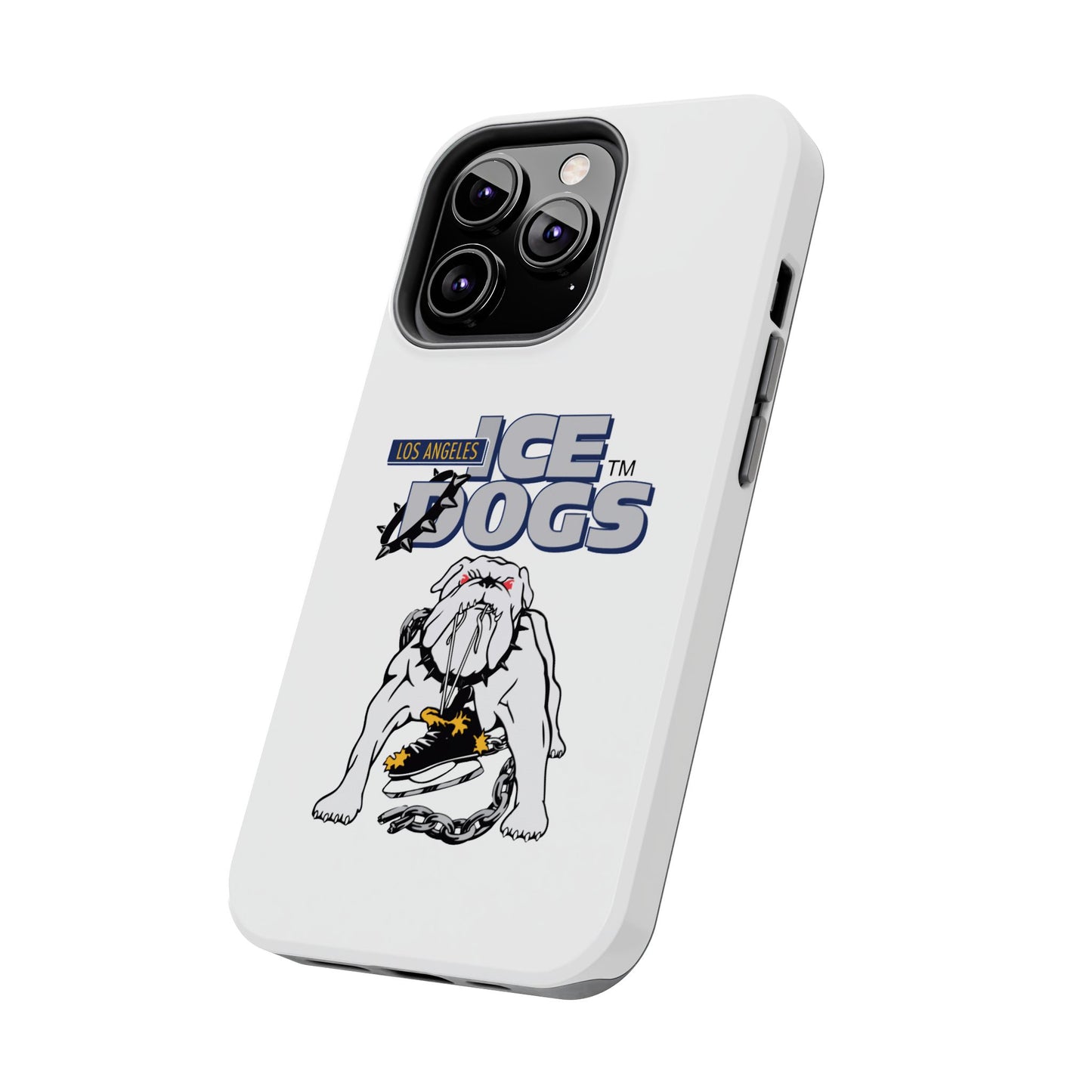 Vintage Los Angeles Ice Dogs Hockey Team Logo Durable Phone Cases - Old School Male 