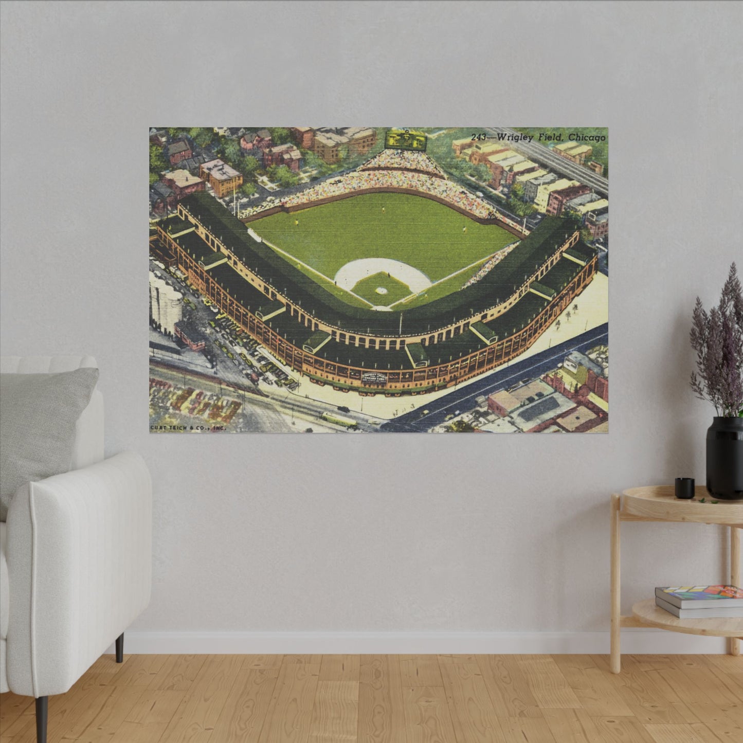 Nostalgic Wrigley Field Canvas Art Print