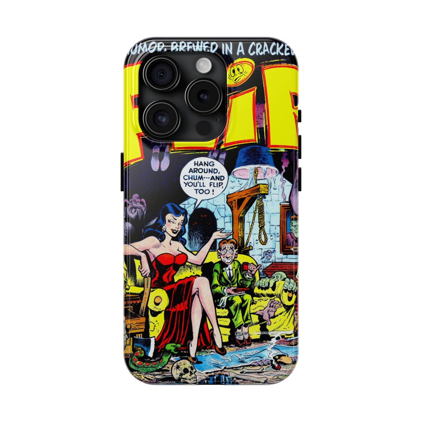 Vintage Comic Book Style Heavy-Duty Phone Cases - Old School Male 