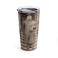 Vintage Millionaire Gentleman 20oz Insulated Tumbler - Old School Male 