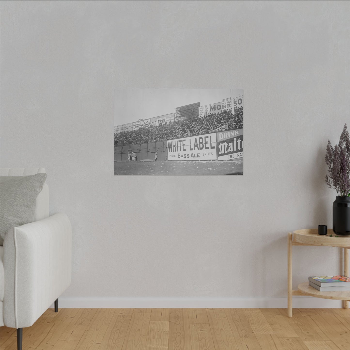 Vintage Bleachers at the Polo Grounds in NYC Canvas Print