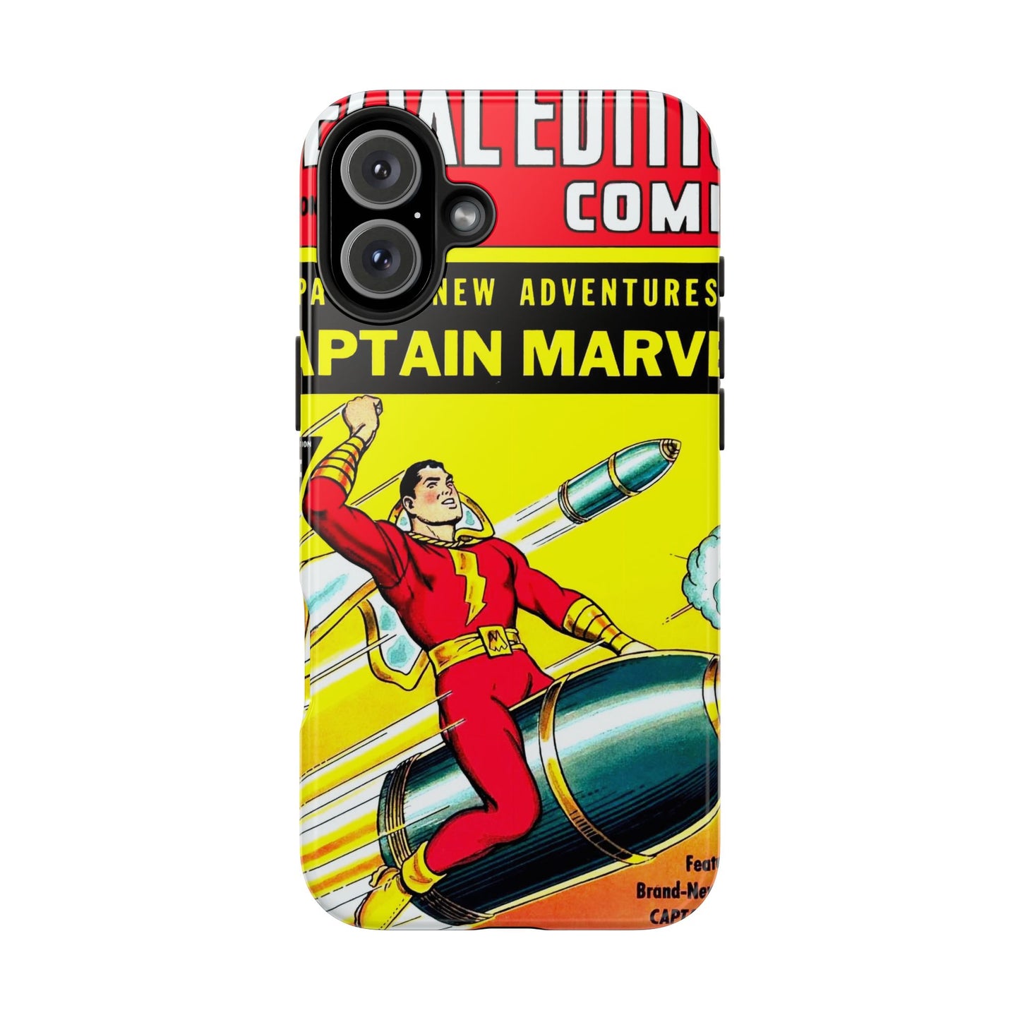 Vintage Captain Marvel Comic Tough Phone Cases - Old School Male 