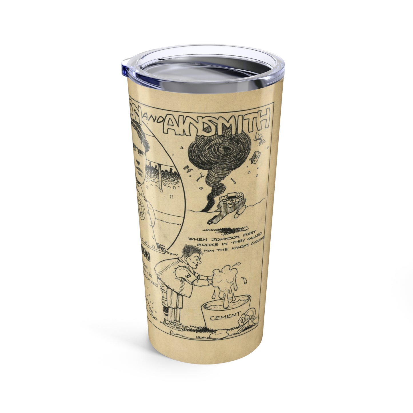 Retro Baseball Insulated Tumbler 20oz