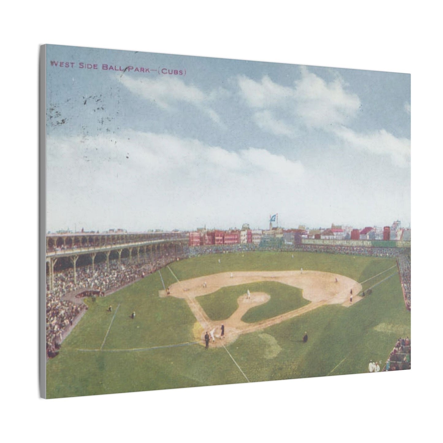 Nostalgic Chicago West Side Ballpark Canvas Art