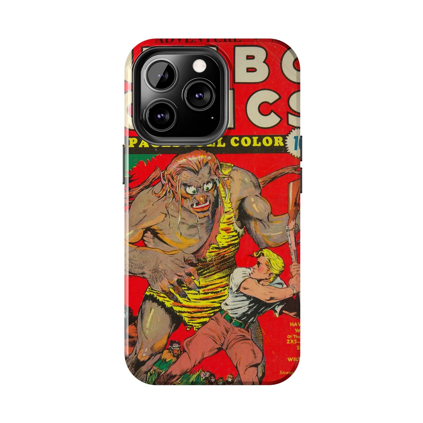 Vintage-Inspired Comic Book Tough Phone Cases - Old School Male 