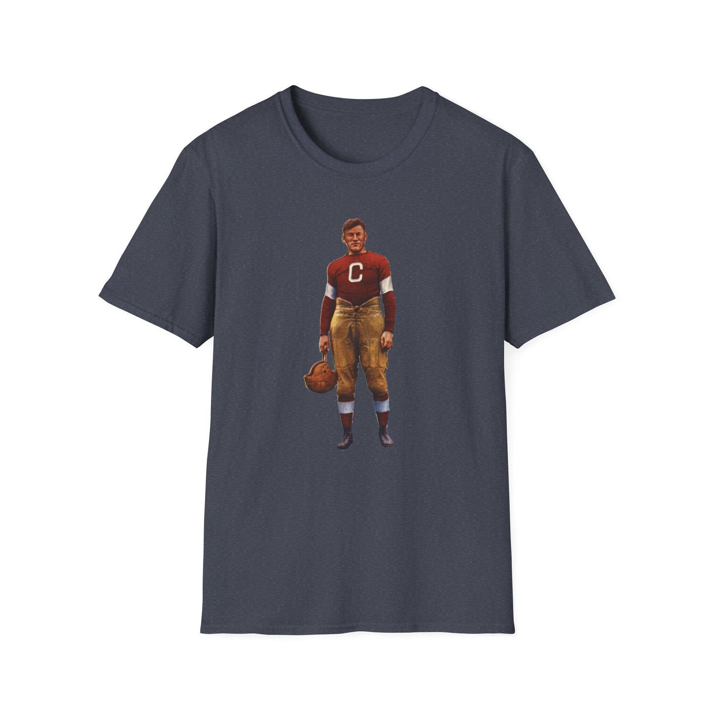 Vintage Jim Thorpe Football Legend Unisex Softstyle Tee - Old School Male 