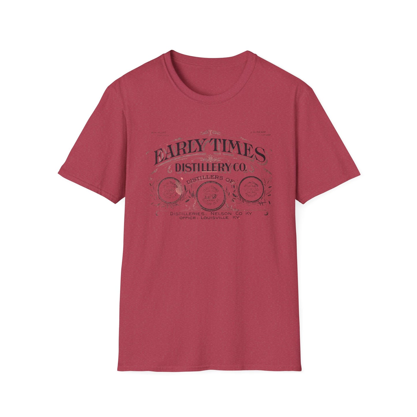 Vintage Early Times Distillery T-Shirt - 100% Cotton, Classic Design, Perfect for Any Occasion