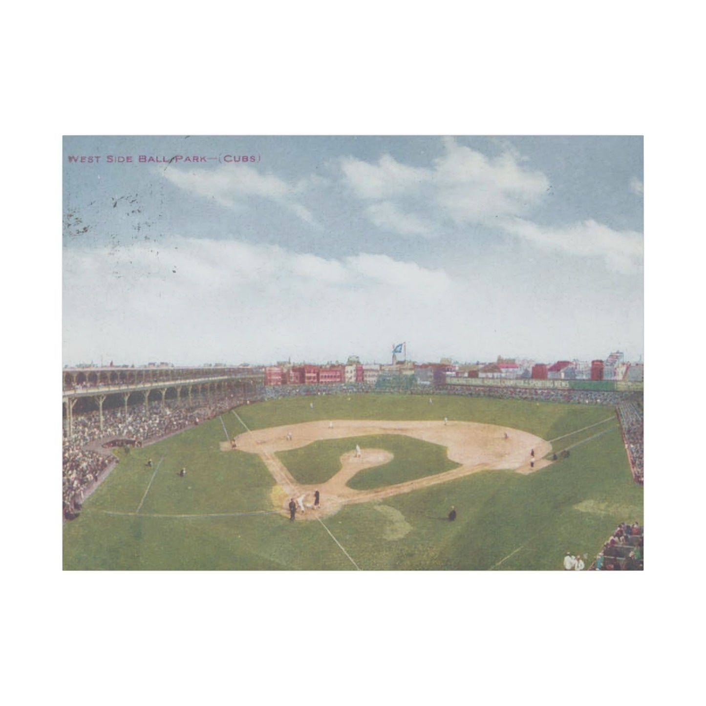 Nostalgic Chicago West Side Ballpark Canvas Art