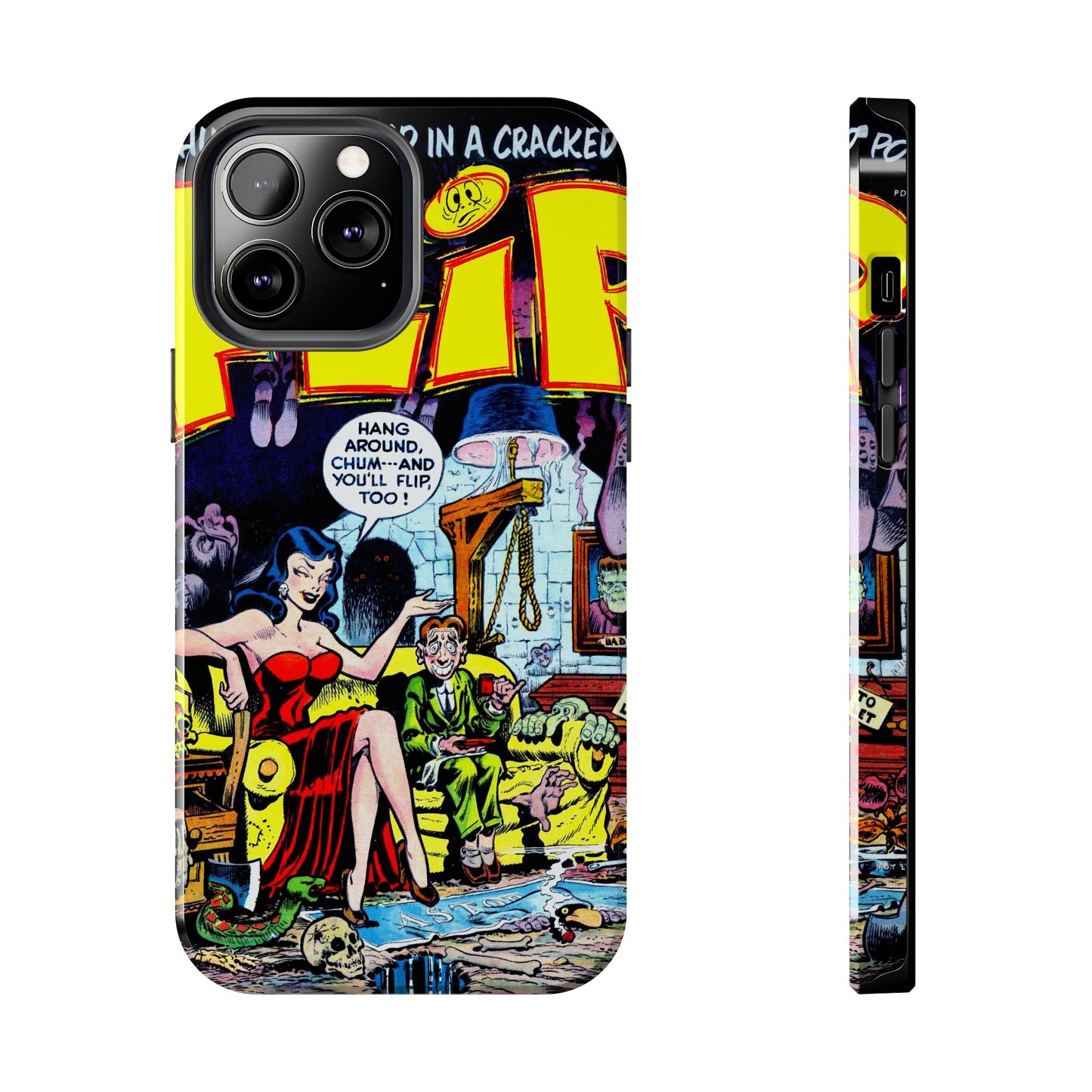 Vintage Comic Book Style Heavy-Duty Phone Cases - Old School Male 