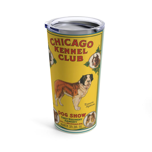 Retro Chicago Kennel Club Dog Show Insulated Tumbler 20oz - Old School Male 