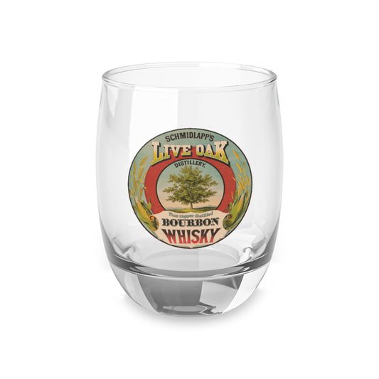 Vintage Live Oak Bourbon Whiskey Glass - 6oz