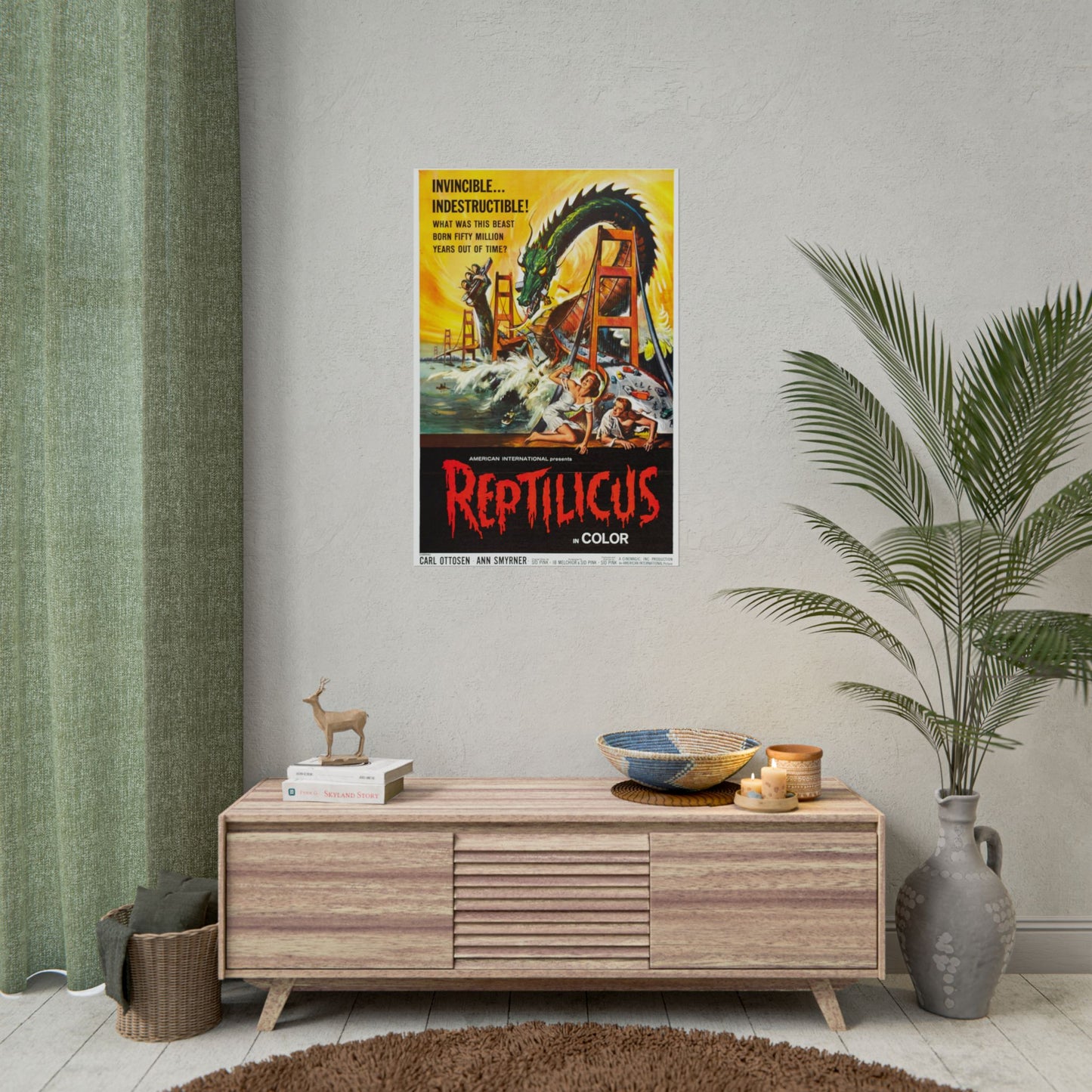 Poster Print - Classic Monster film Reptilicus Movie