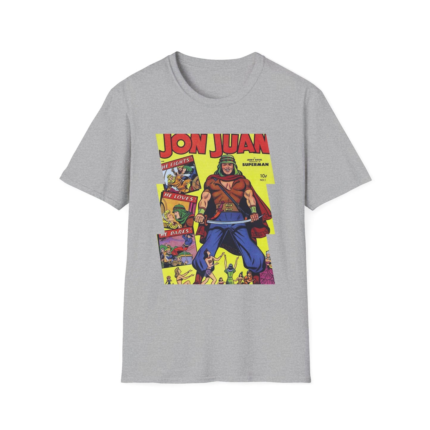 Vintage Jon Juan Comic Tee - Old School Male 