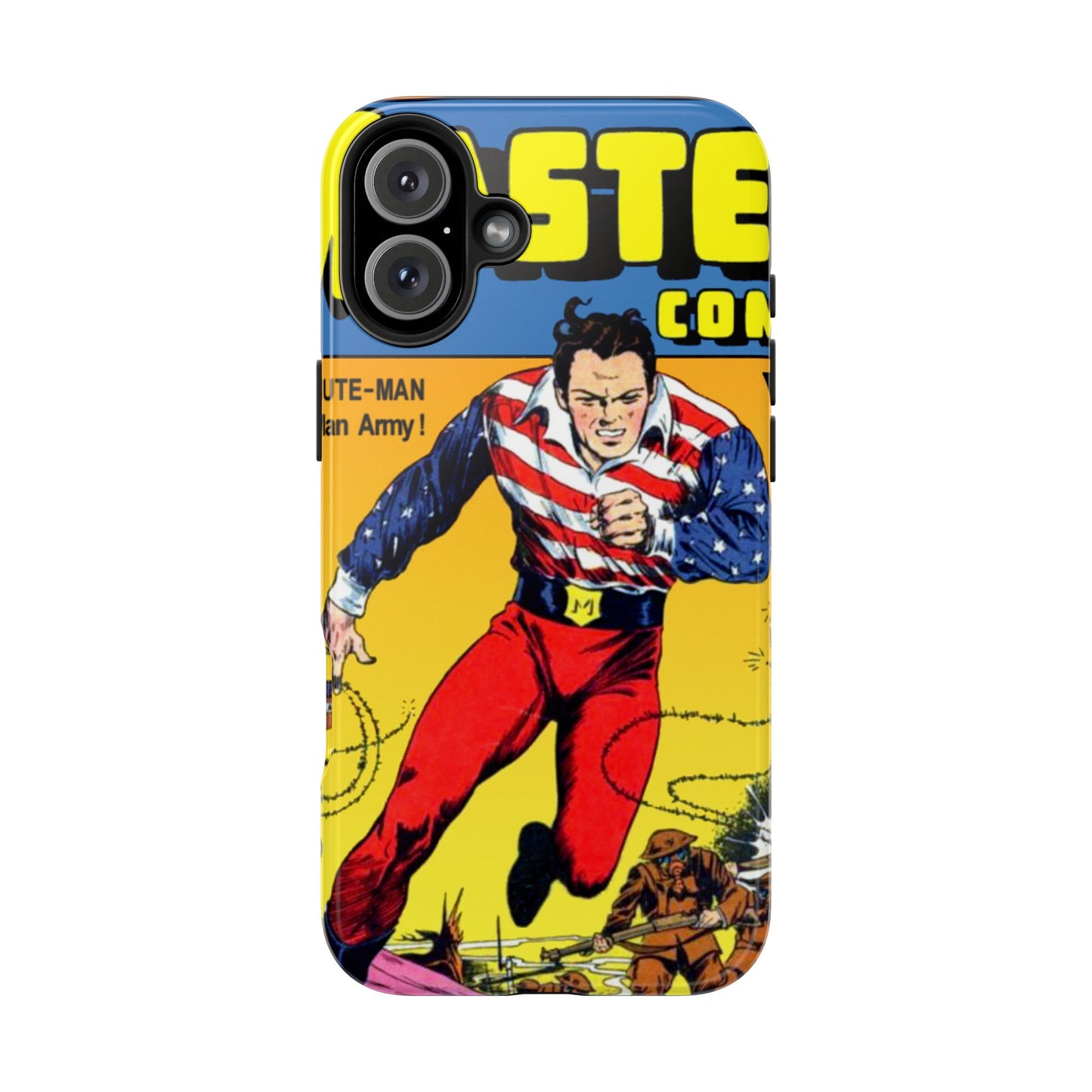 Vintage Comic Artwork Tough Phone Cases - Old School Male 