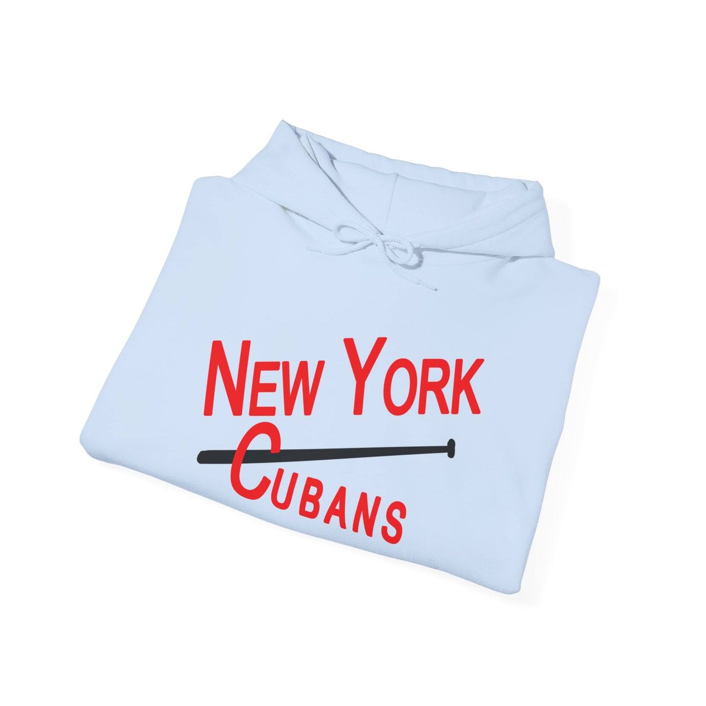 Cozy New York Cubans Hoodie - Vintage Negro League Style with Adjustable Hood and Pouch