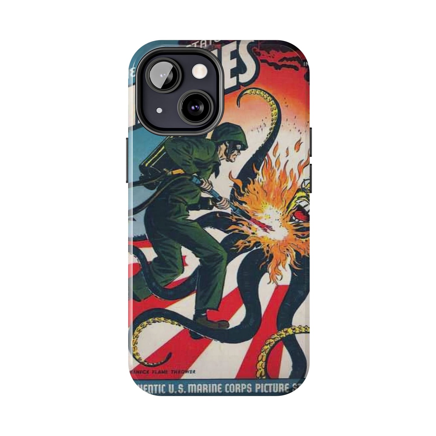 Vintage Marine-Themed Tough Phone Cases for Ultimate Protection - Old School Male 