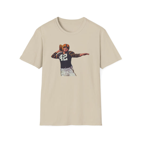 Vintage Football Card Graphic Tee - Old School Male 