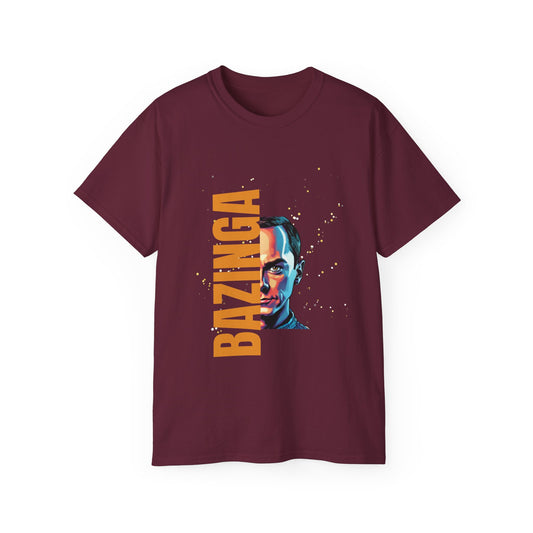 Sheldon Cooper Bazinga Unisex Ultra Cotton Tee - Old School Male 