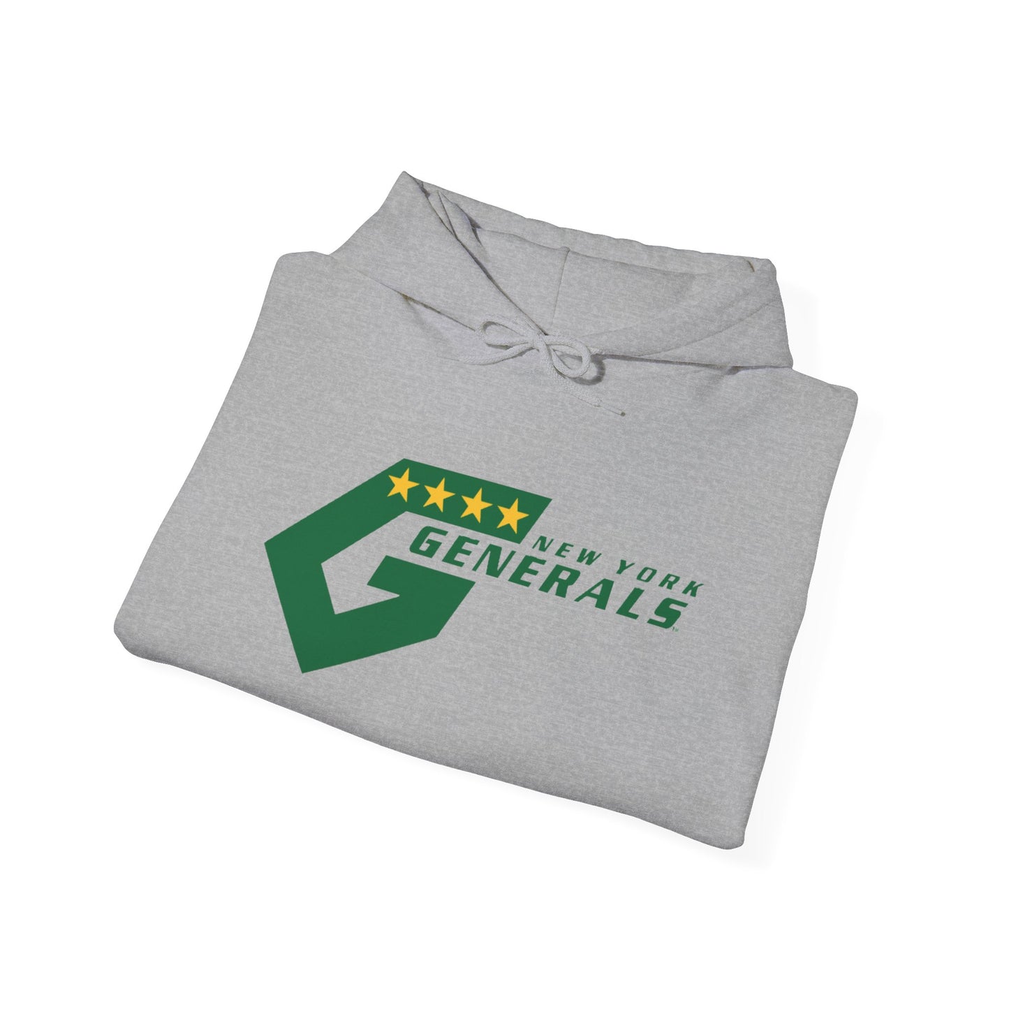 Stylish New York Generals Unisex Hoodie - Comfort, Kangaroo Pocket & Adjustable Hood