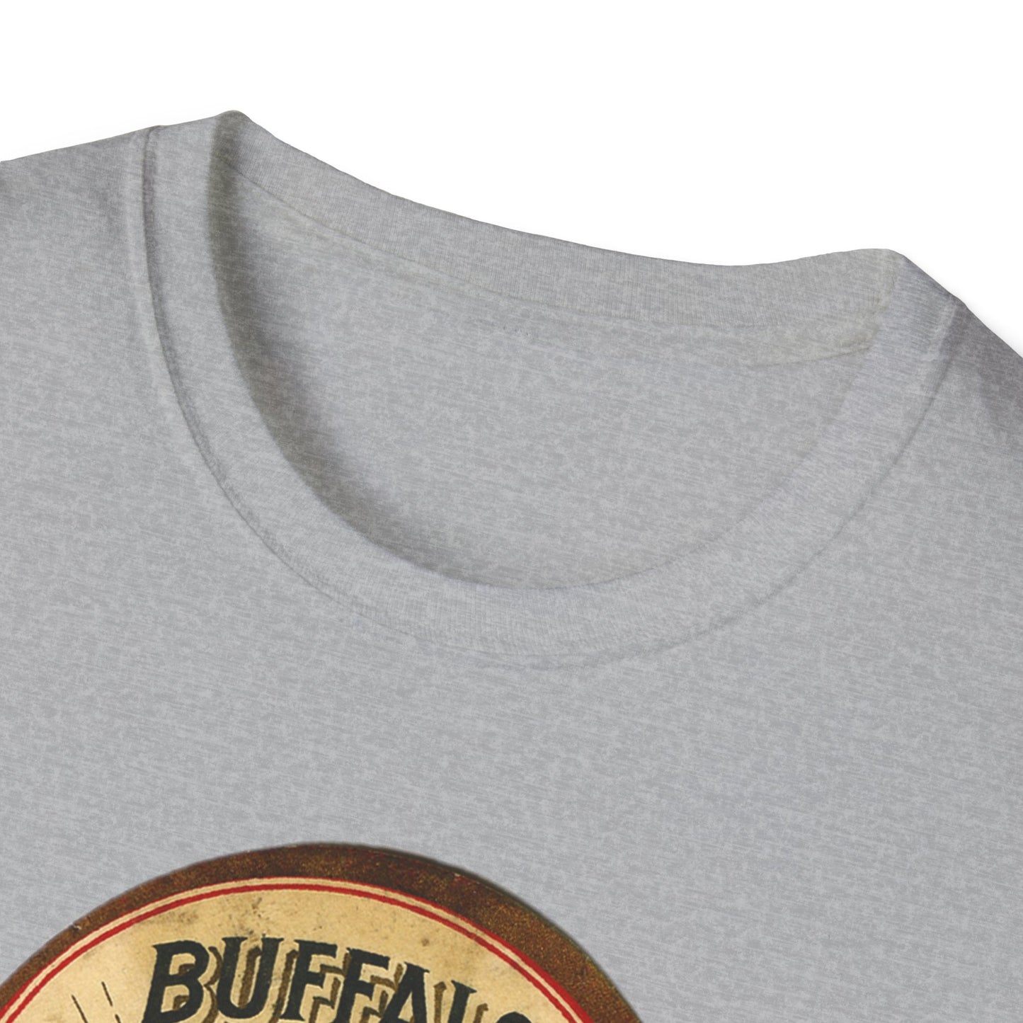 Vintage Buffalo Brewing Co. Unisex Soft Cotton Tee - Old School Male 