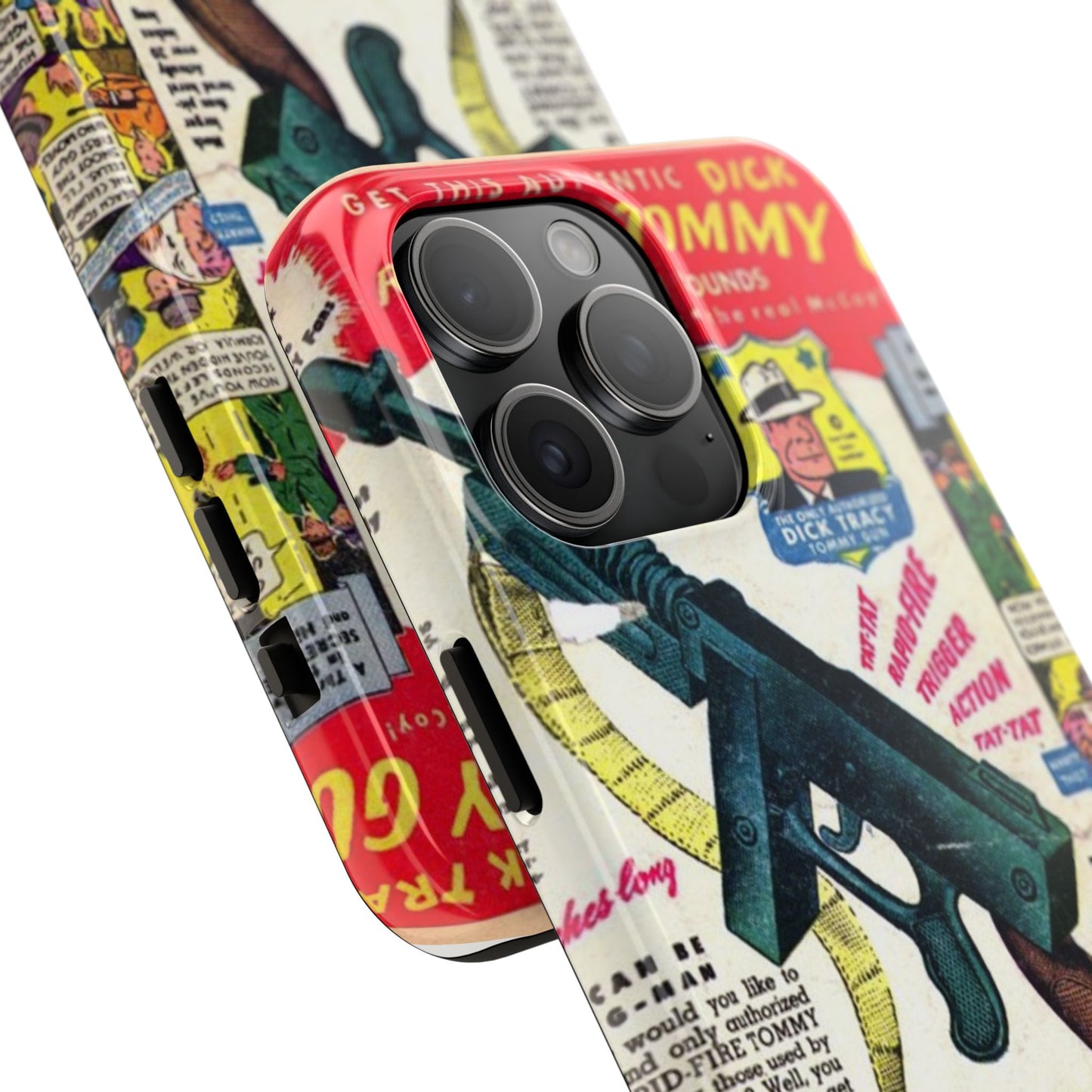 Dick Tracy Tommy Gun Vintage-Inspired Tough Phone Cases