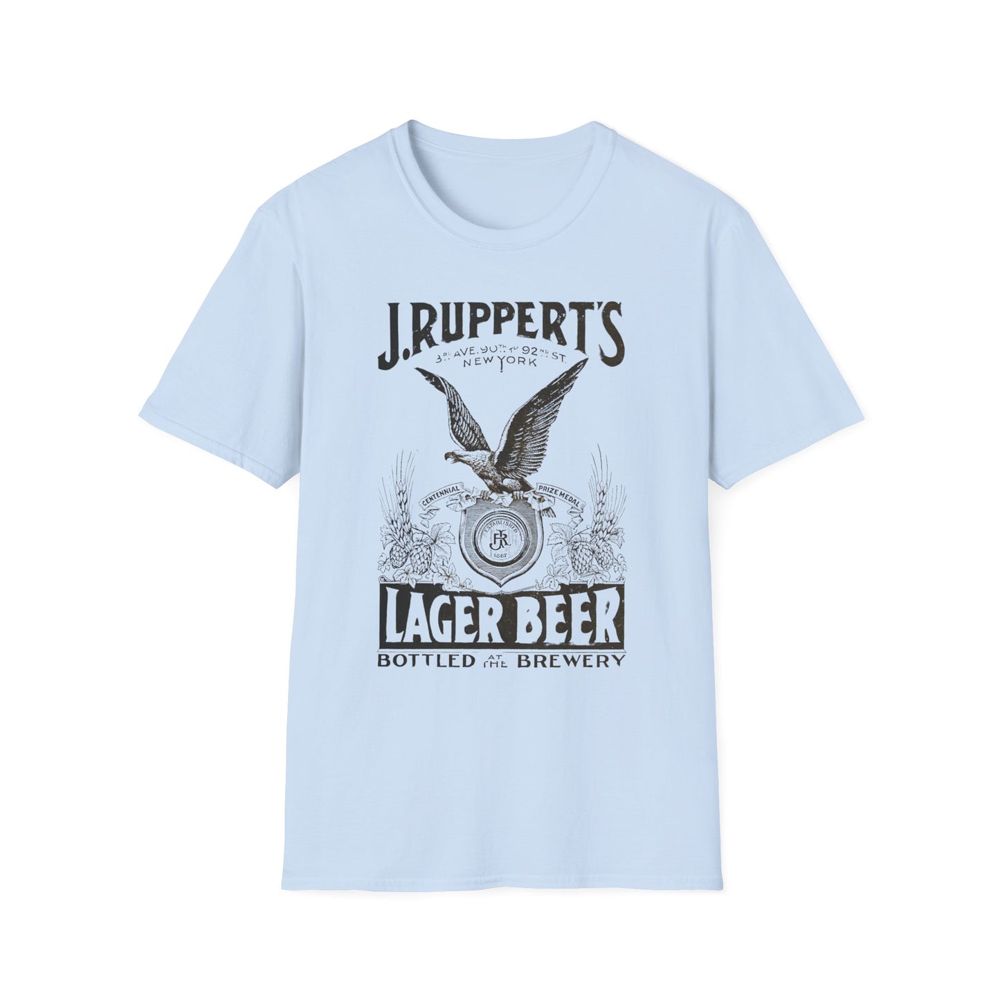 Retro Vintage J Rupperts Brewery T-Shirt - 100% Cotton Classic Fit for Beer Lovers