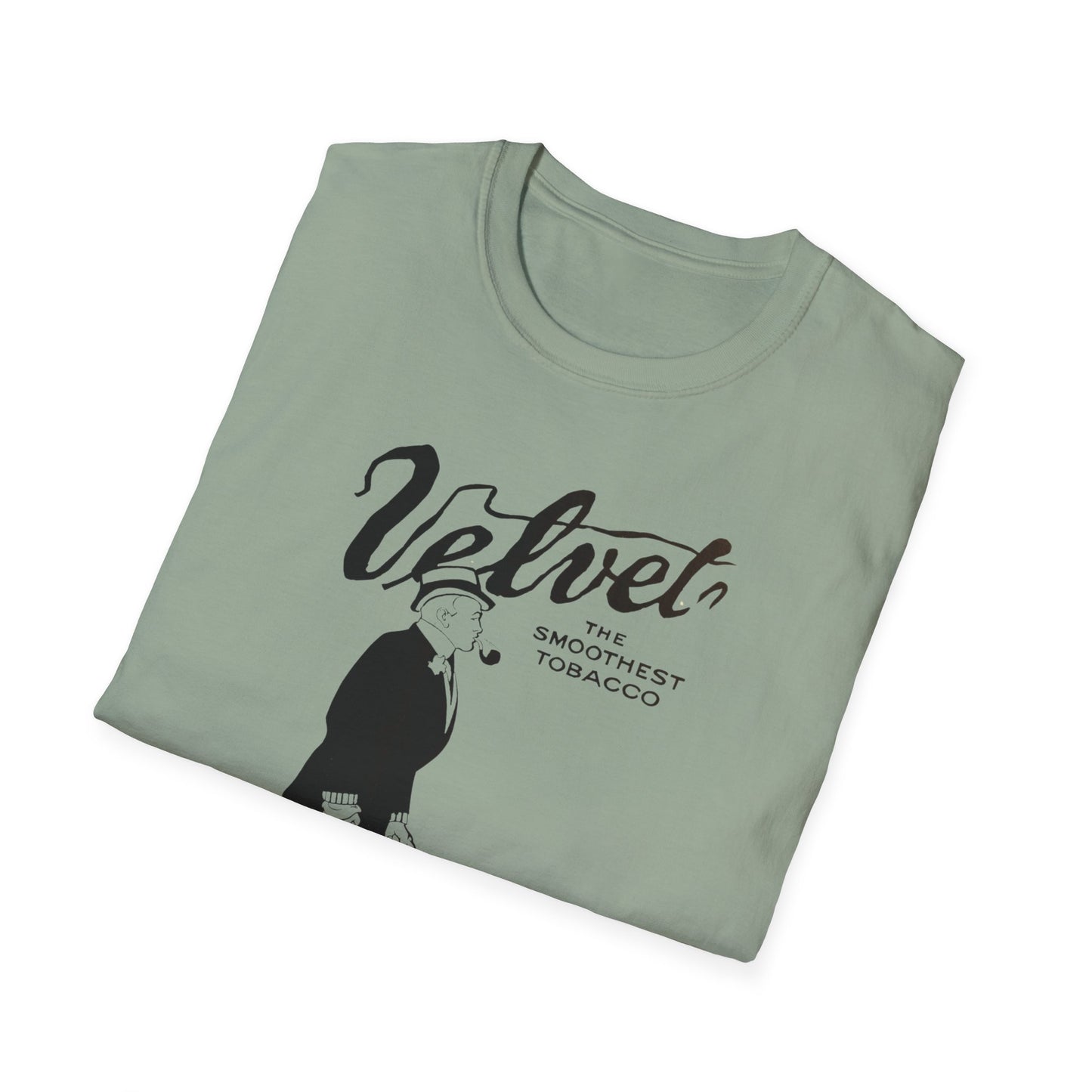 Vintage Velvet Tobacco Ad Unisex T-Shirt - Retro Style, 100% Soft Cotton, Classic Fit