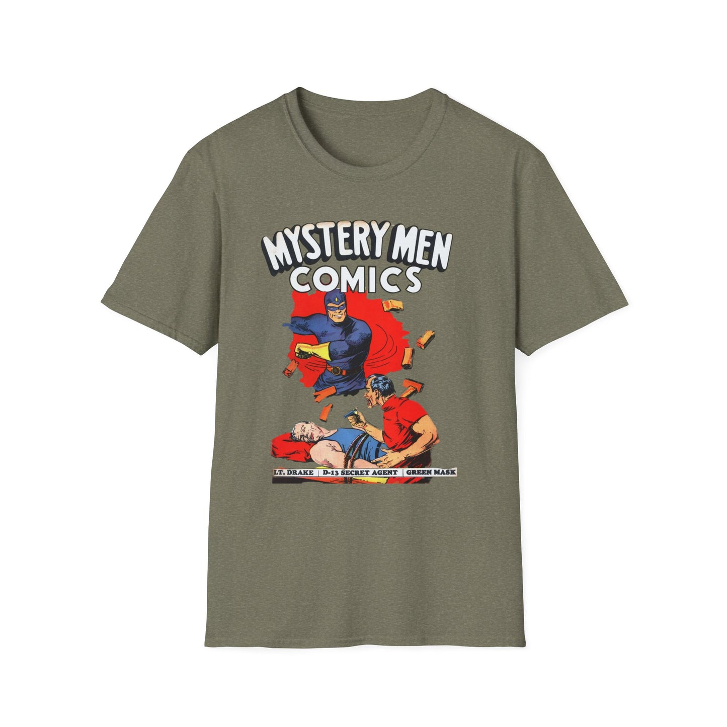 Retro Comics T-Shirt - Nostalgic Mystery Men Tee in Soft 100% Cotton, Perfect for Pop Culture Fans