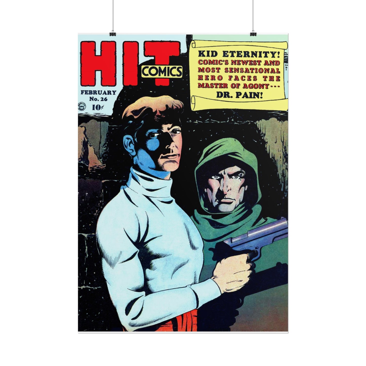 Retro Hit Comics Cover Poster Poster