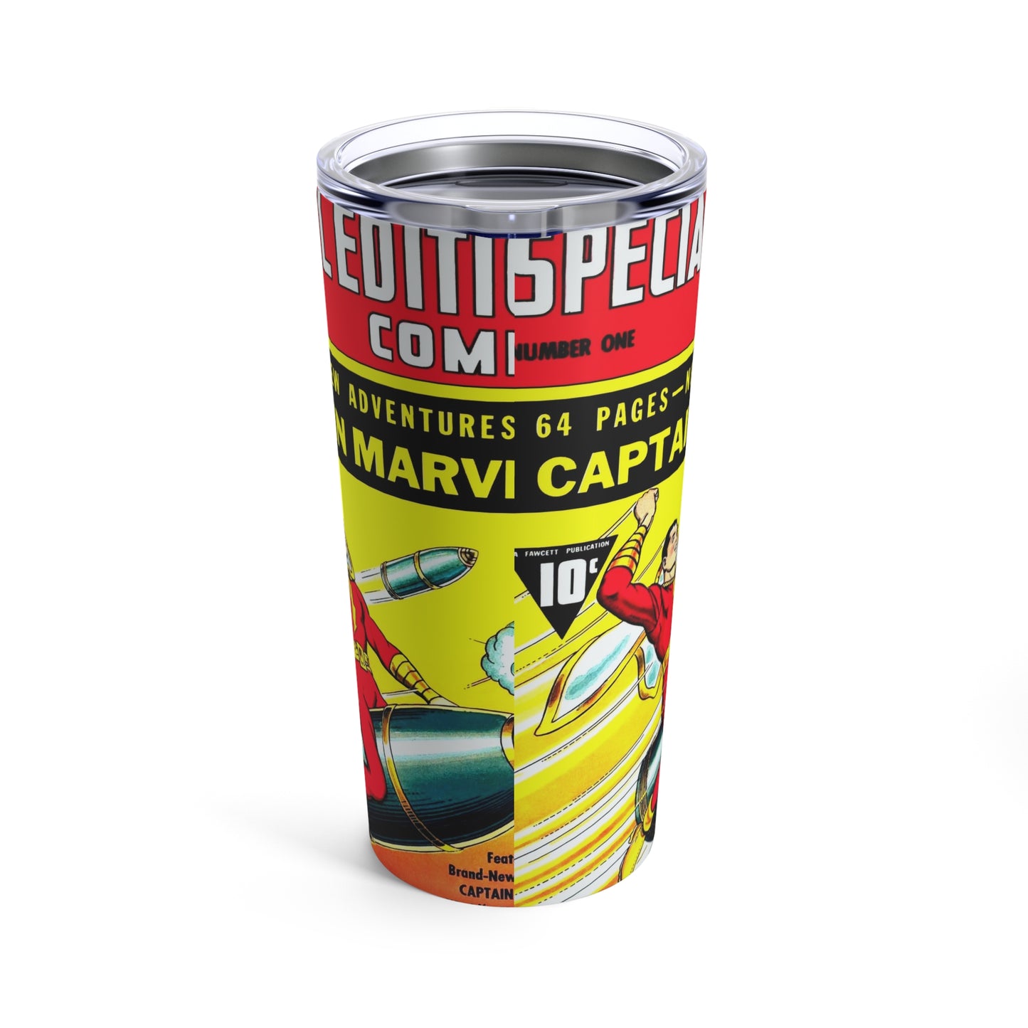 Vintage Captain Marvel Limited Edition 20oz Insulated Tumbler