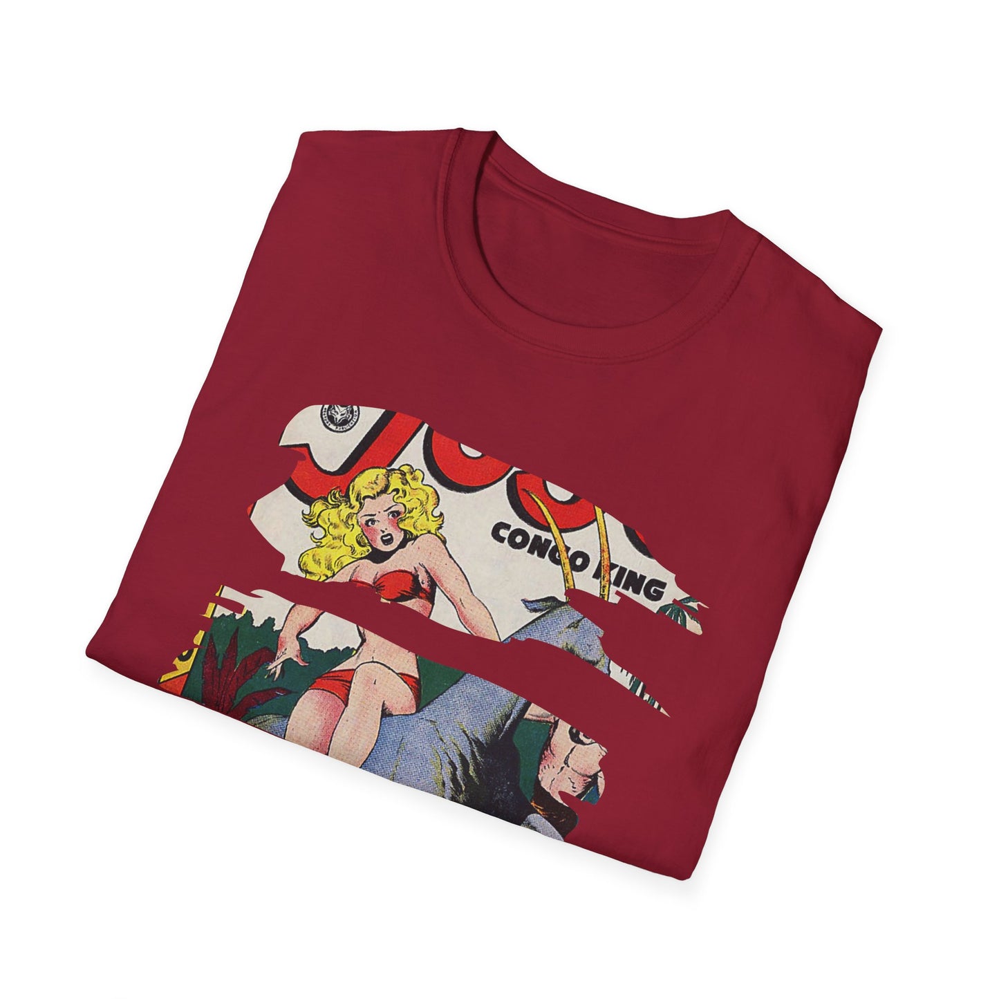 Vintage Comic Art Unisex Softstyle Tee