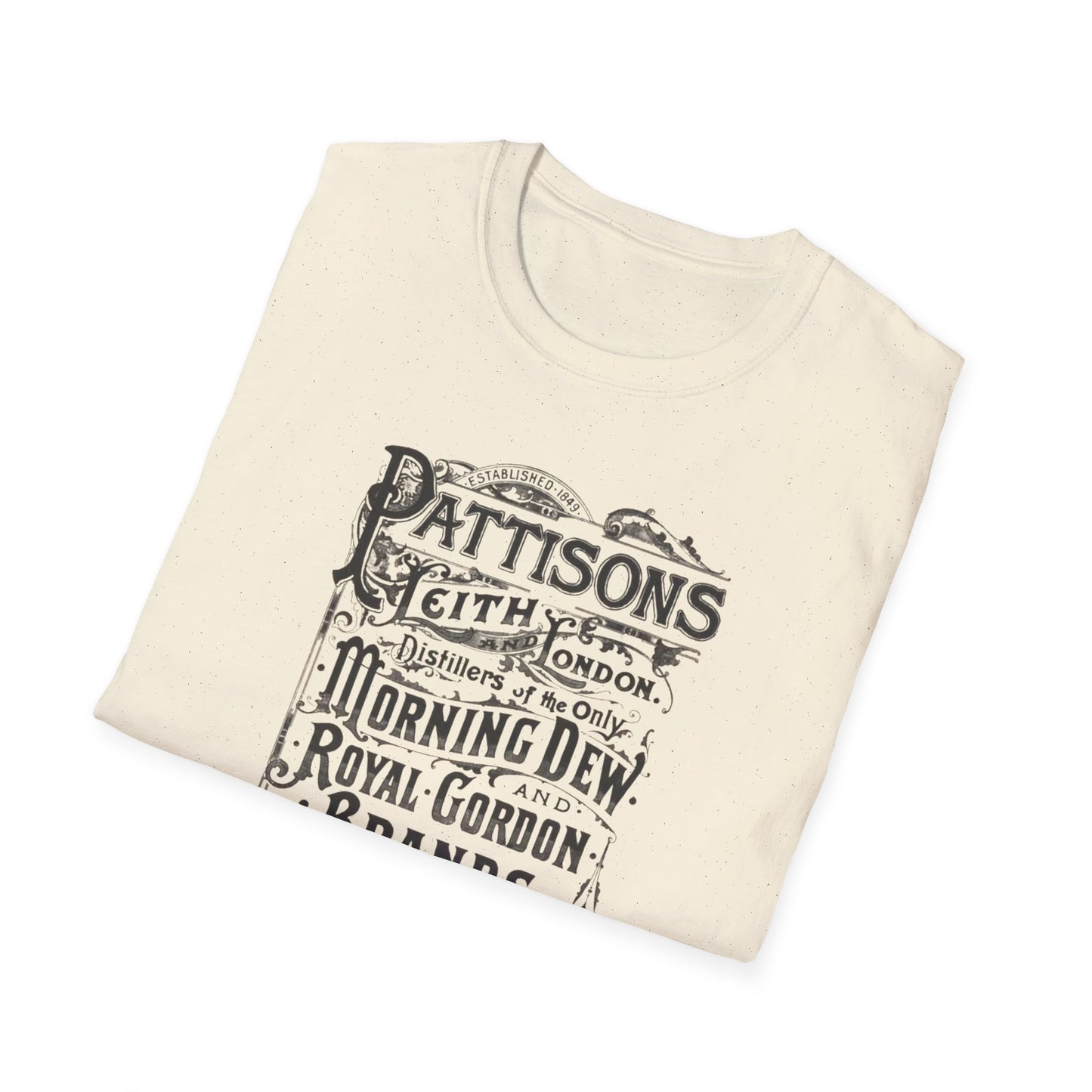 Pattison's Whiskey Graphic T-Shirt - Unisex Vintage Style Tee for Whiskey Lovers