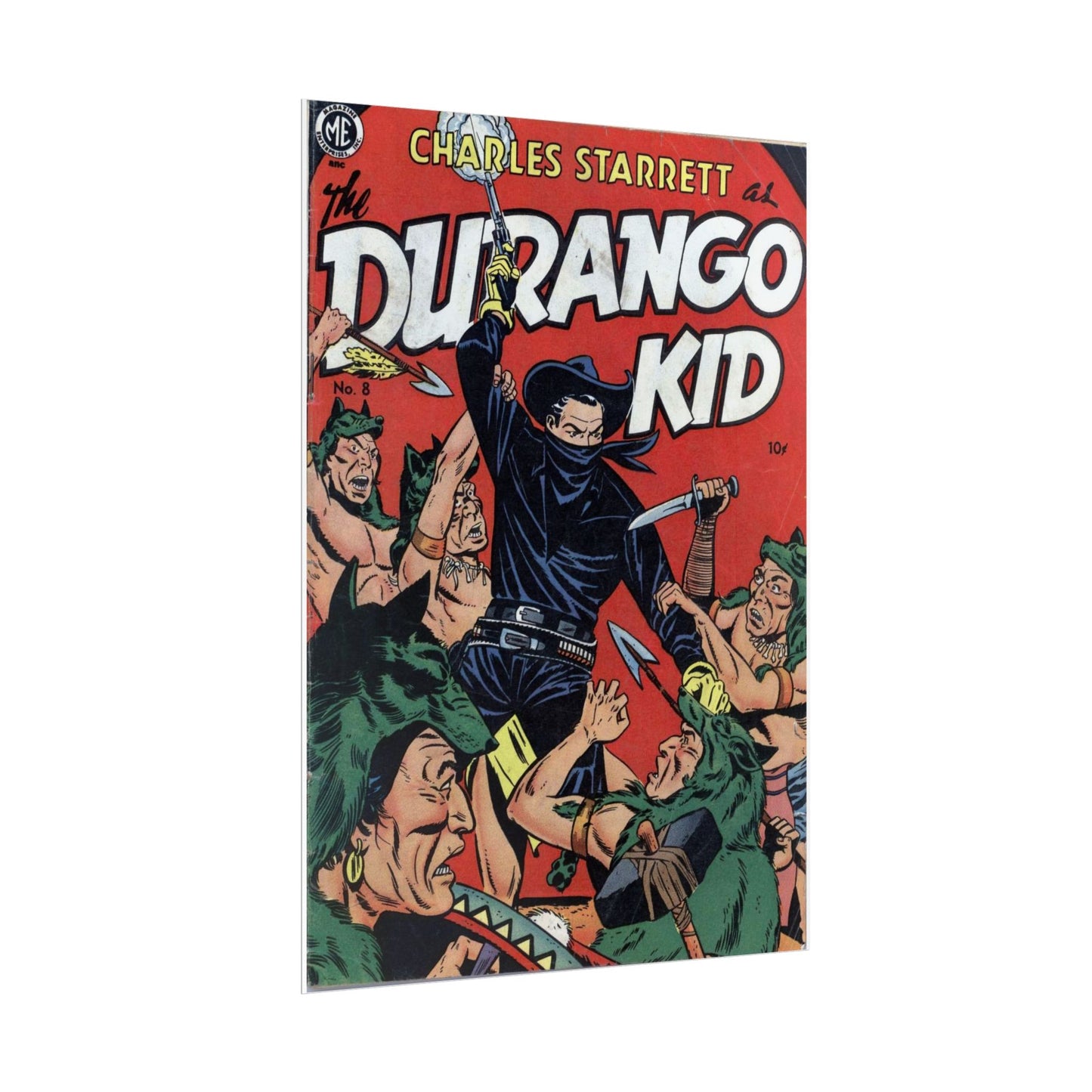 1950s Durango Kid Comic Book Cover Poster Print