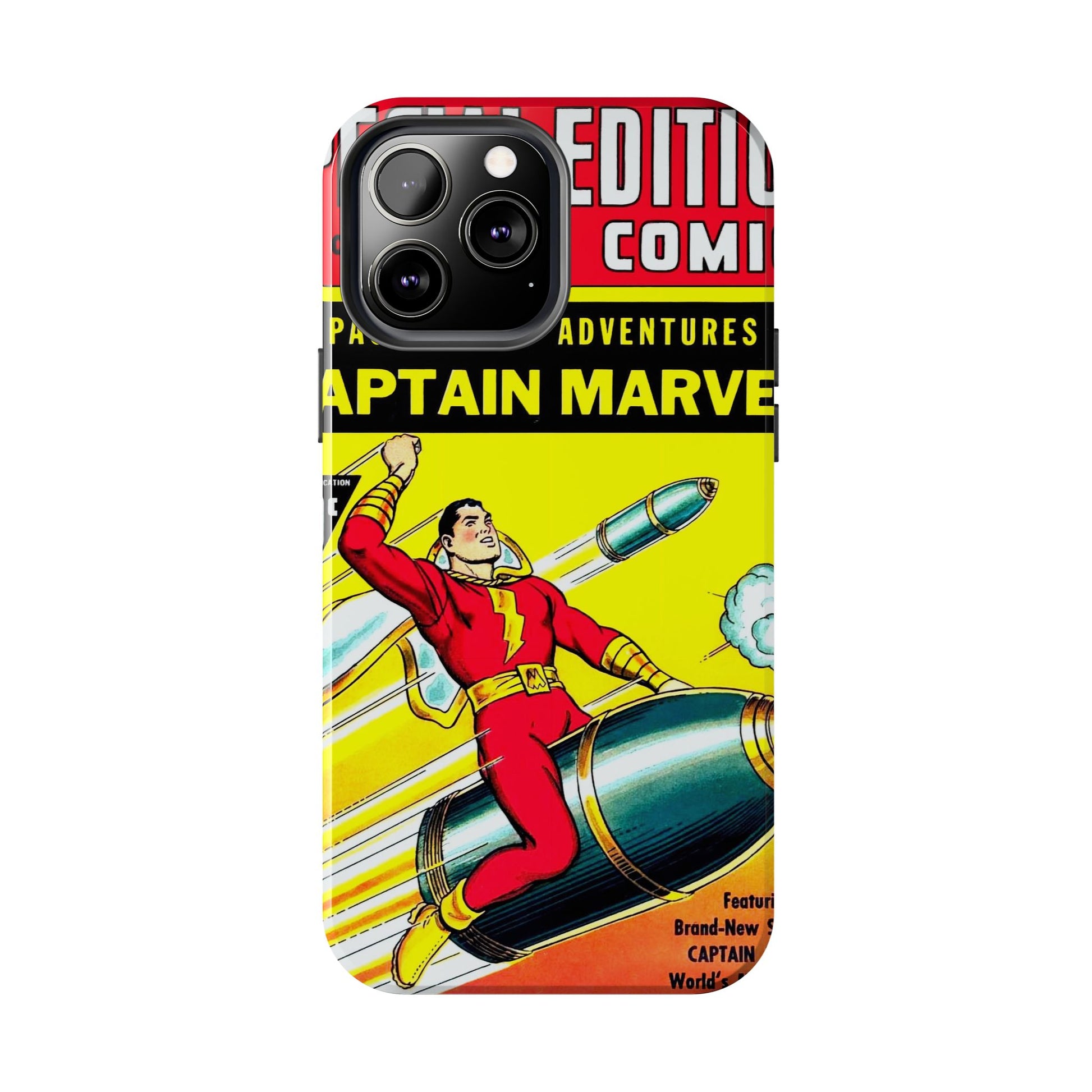 Vintage Captain Marvel Comic Tough Phone Cases - Old School Male 