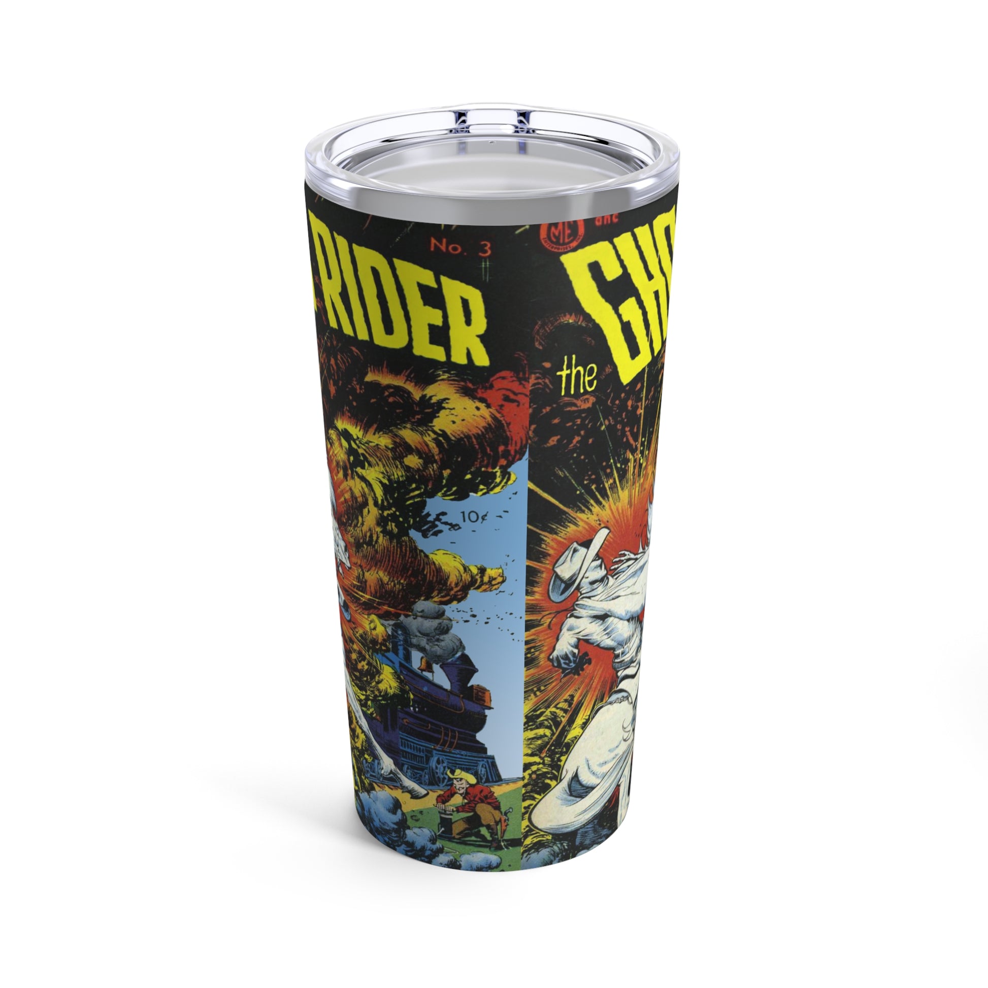 Vintage Ghost Rider Comic Tumbler - Old School Male 