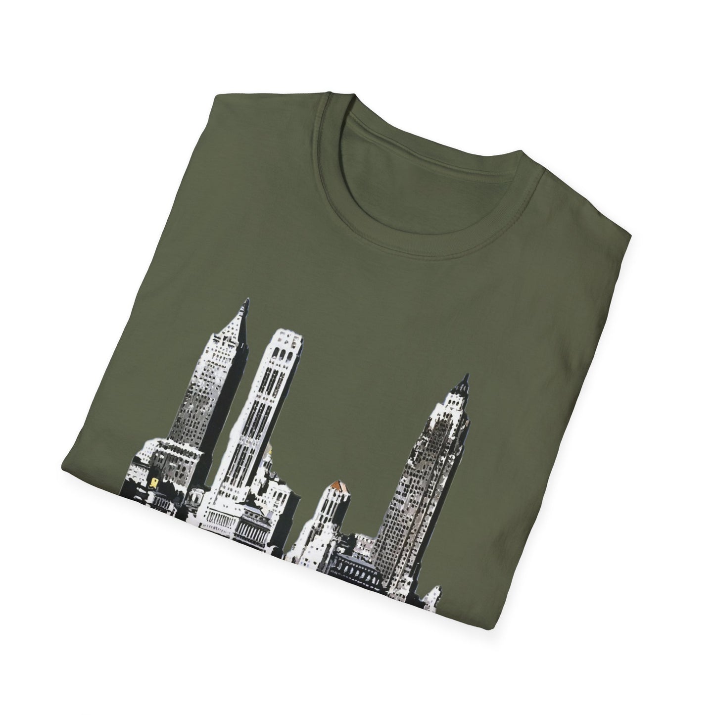 Retro New York City Skyline Softstyle Tee