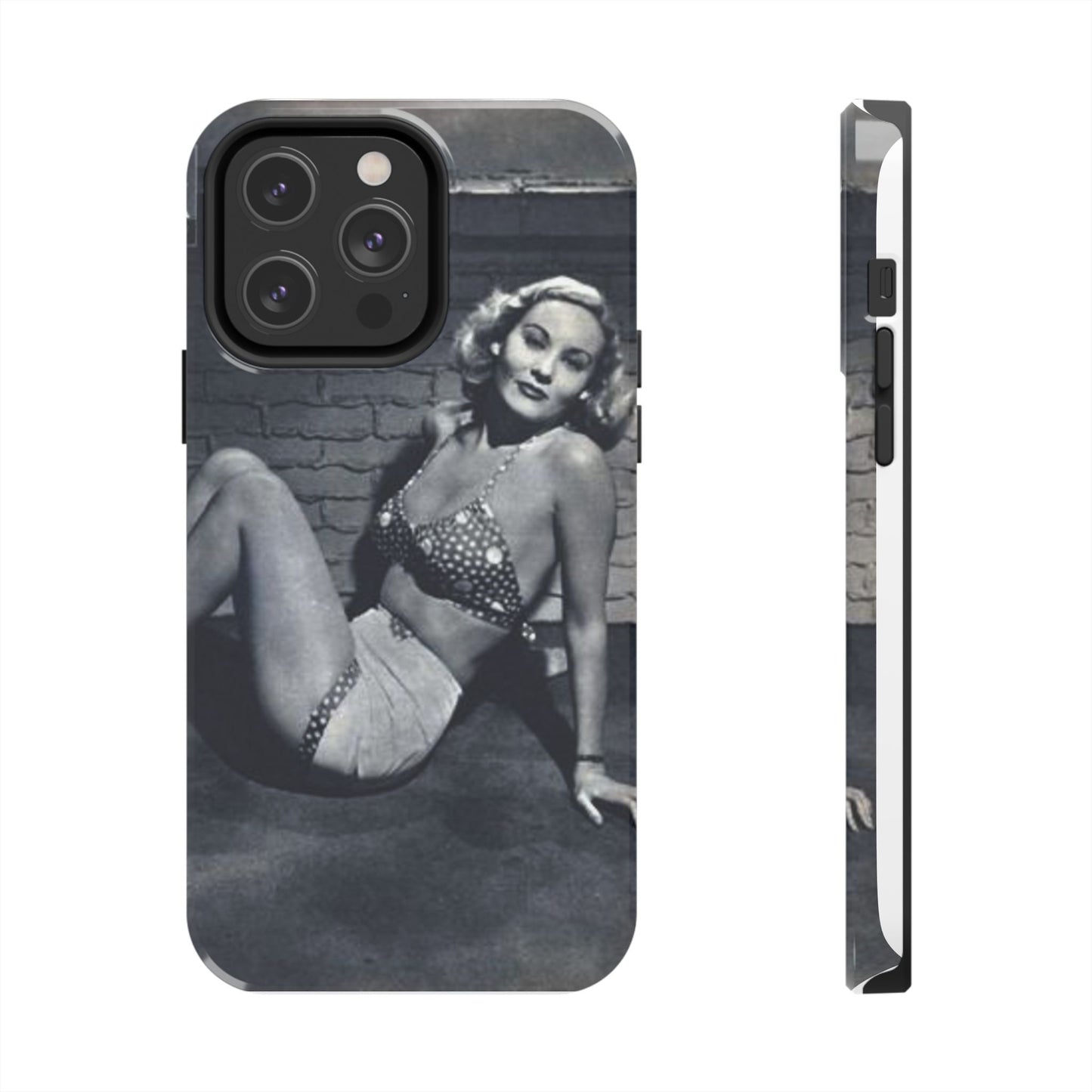 Retro Pinup Girl Tough Smartphone Cases - Old School Male 