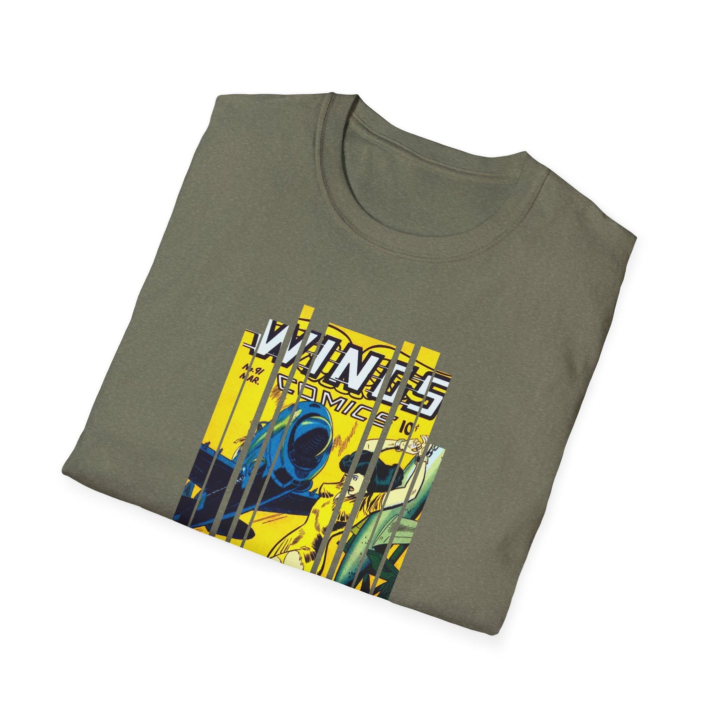 Vintage Comic Book Cover Unisex Softstyle Tee