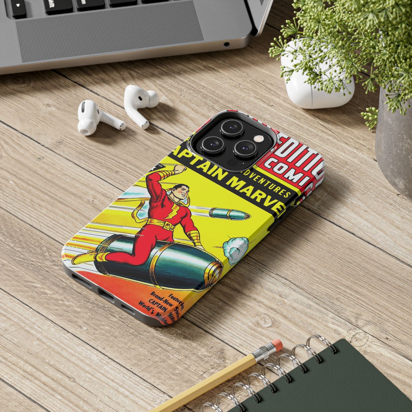 Vintage Captain Marvel Comic Tough Phone Cases