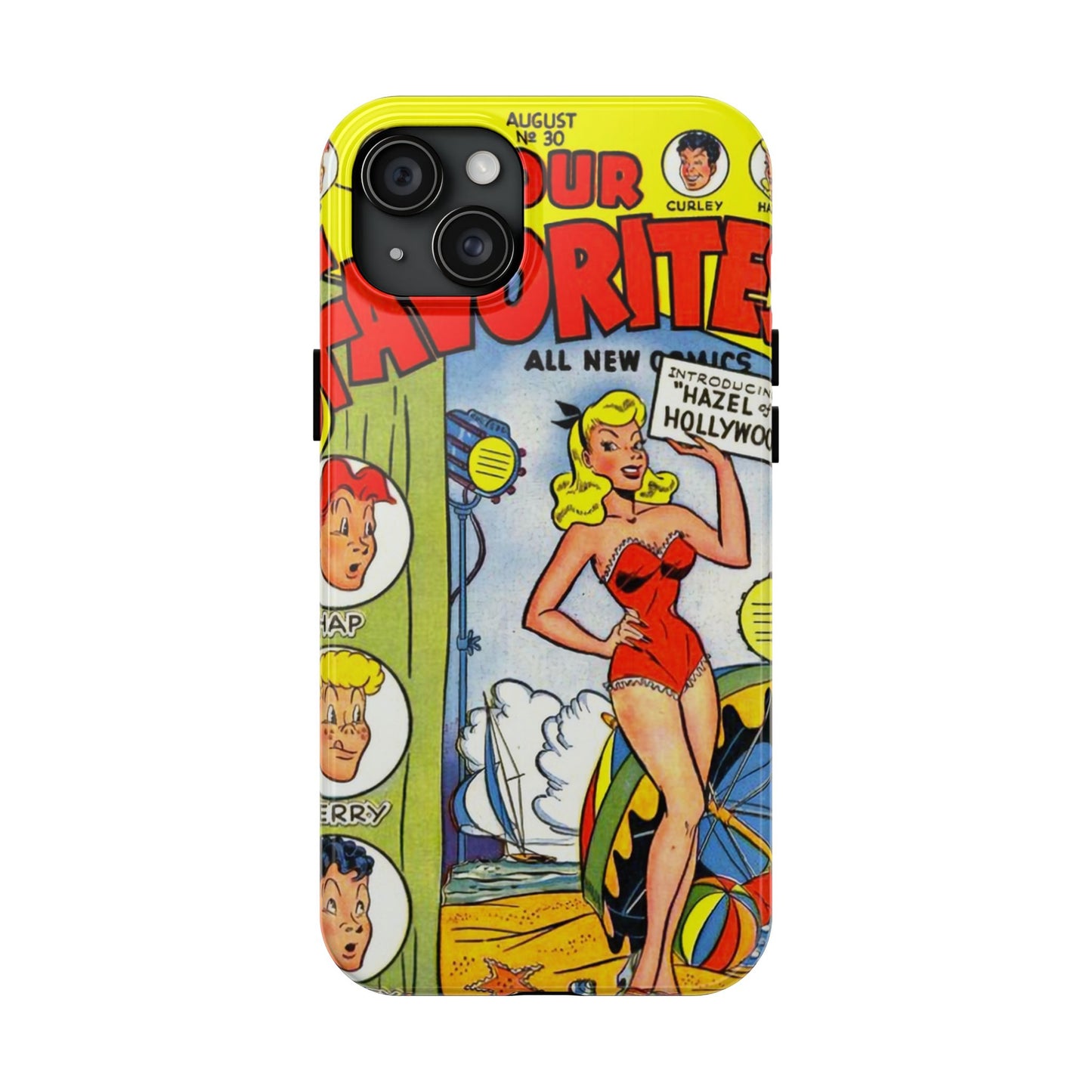 Vintage Comic Book Phone Case - Retro Art Design - Old School Male 